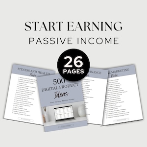 500 Digital Product Ideas I Start Selling Digital Products on Etsy Today I Make Money Online I Canva Digital Download I Passive Income