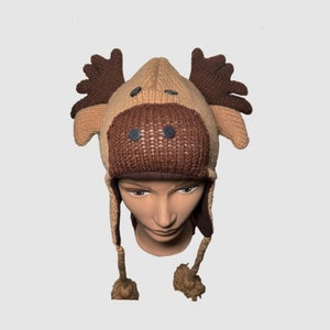 Woolen hat | Animal hat | Hand knit hat | Yak wool hat |