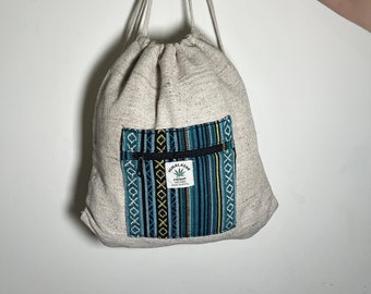 Hemp Drawstring Bag | Hemp gym Bag | Hemp Travel Bag |