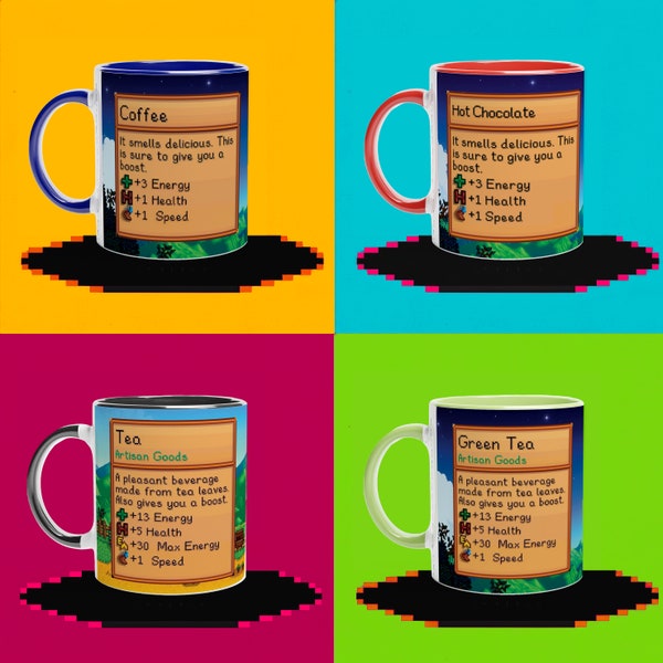 Stardew Valley Spiel Becher | Kaffee / Tee / Heiße Schokolade / Grüner Tee | Individuelle Videospiel Geschenkidee