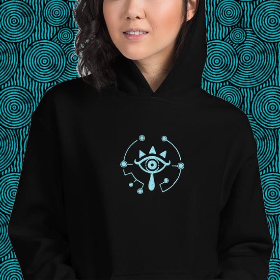 Pull phosphorescent Zelda | Broderie Sheikah | Sweat à capuche/sweat - Etsy  France