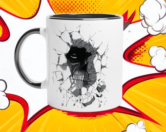 Attack on Titan Mug | Colossal Titan Bertholdt | Wall Breaking | AoT Anime Fan Art | 11oz/15oz Ceramic Gift