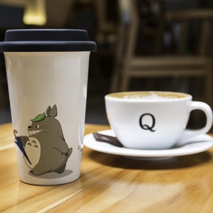Forest Spirit Travel Mug: Studio Anime Gift, Insulated Coffee Cup