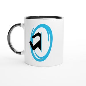 Portal Mug | Half-Life | Valve Teleportation Ring | Gaming Mug | Video Game Gift | 11oz Colourful Ceramic