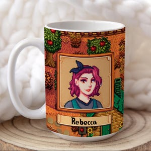 Stardew Personalised Character Mug | YOUR Farm and Custom Avatar | Cosy Gaming Gift Idea