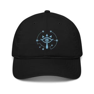 Zelda Sheikah Embroidered Cap | Glow in the Dark Dad Hat | Video Game Design