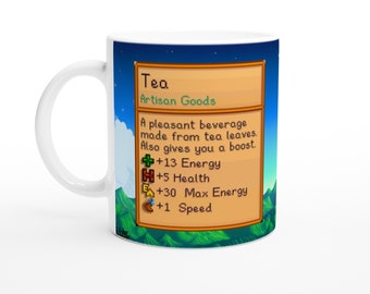 Stardew Valley Tea Mug | Gaming Gift | Video Game Scene | Loading Screen | Item Card