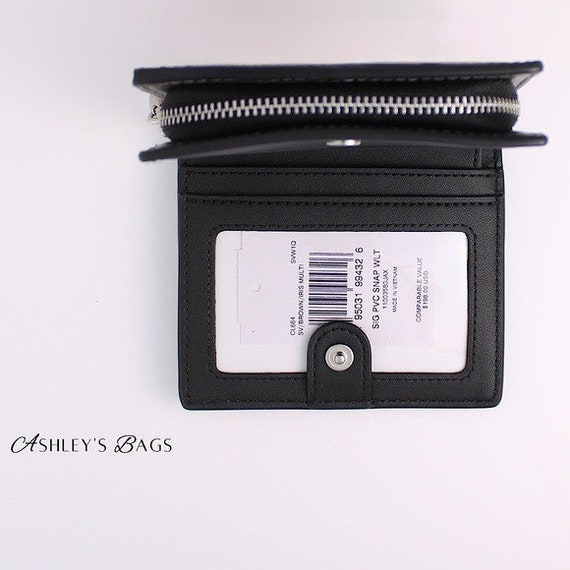 Coach Snap Wallet In Signature Canvas With Rose P… - image 3