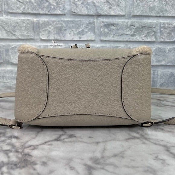 Kate Spade Leila Medium Flap Backpack Faux Shearling in  display picture 2