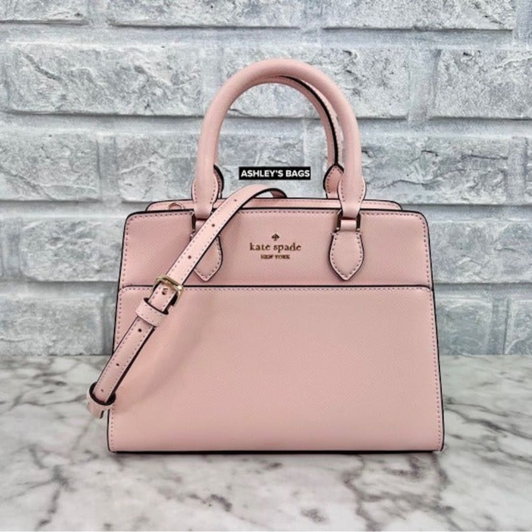 Kate Spade Madison Small Satchel Crossbody in Conch Pink 