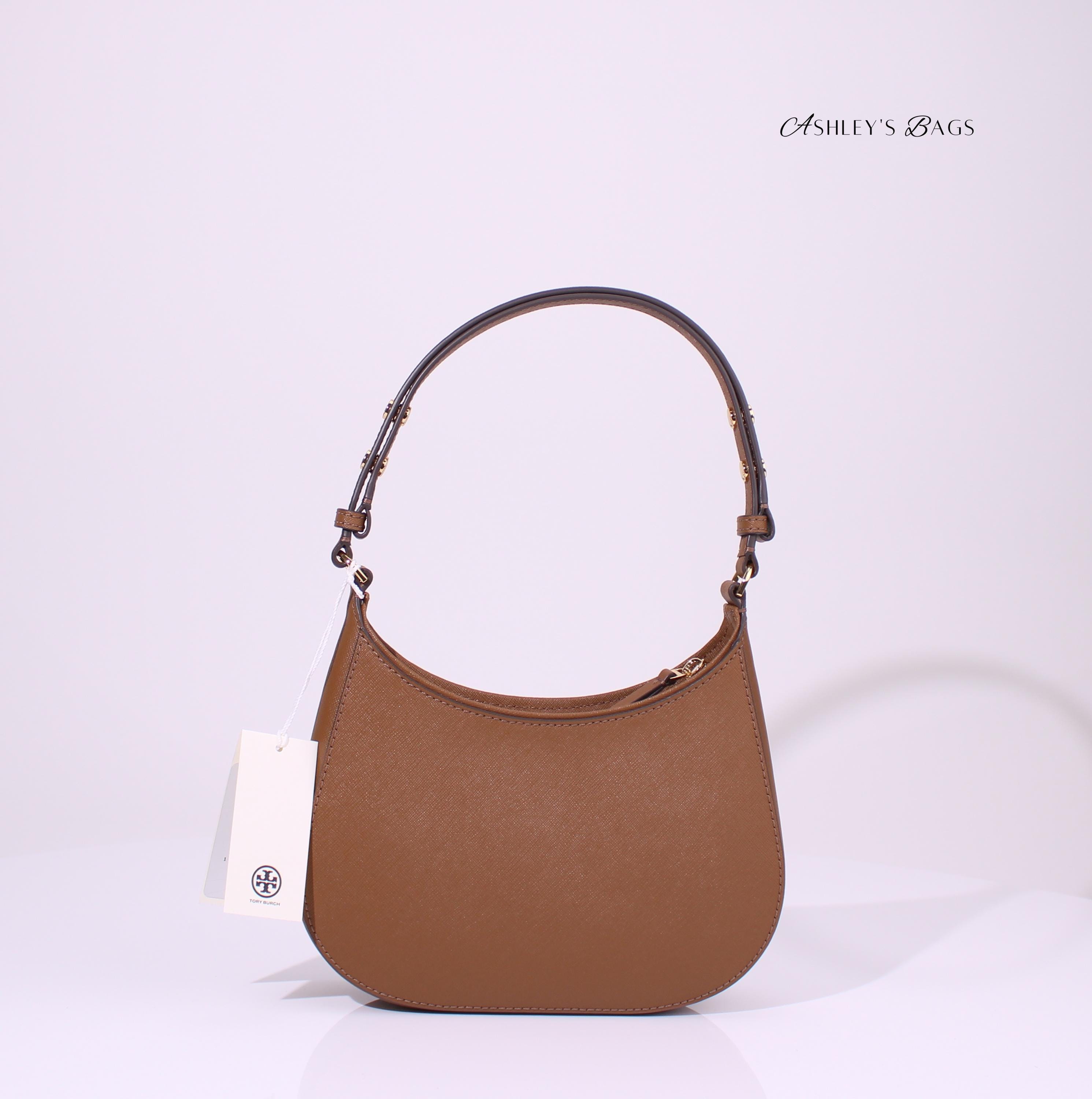 Tory Burch Emerson Saffiano Leather Shoulder Bag in Moose Brown - Etsy
