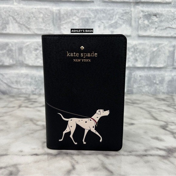 Kate Spade Origami Dalmatian Dog Novelty Bag Purse Black And White