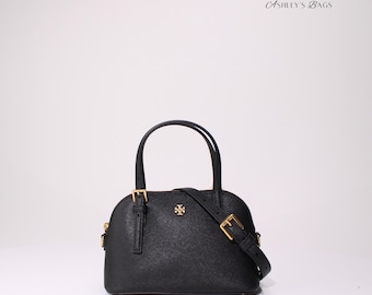 トリーバーチ エマーソン サフィアーノ レザー ショルダーバッグ