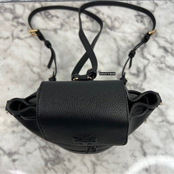 【匿名配送】トリーバーチ THEA MINI BUCKET BACKPACK Tory Burch Thea Mini Bucket Backpack Black – Balilene