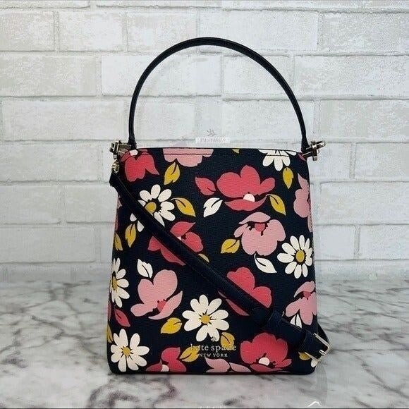 Kate Spade Darcy Road Trip Floral Bucket Bag Crossbody