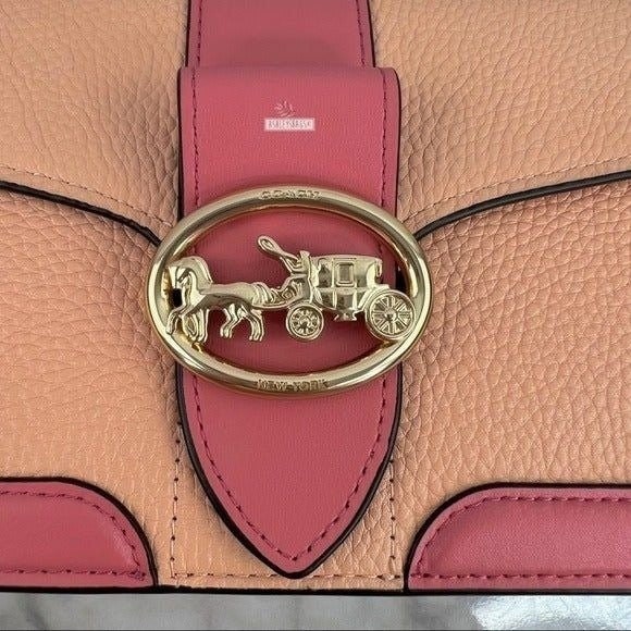 Coach Georgie Umhangetasche Crossbody In Colorblock Faded Blush Taffy Etsy