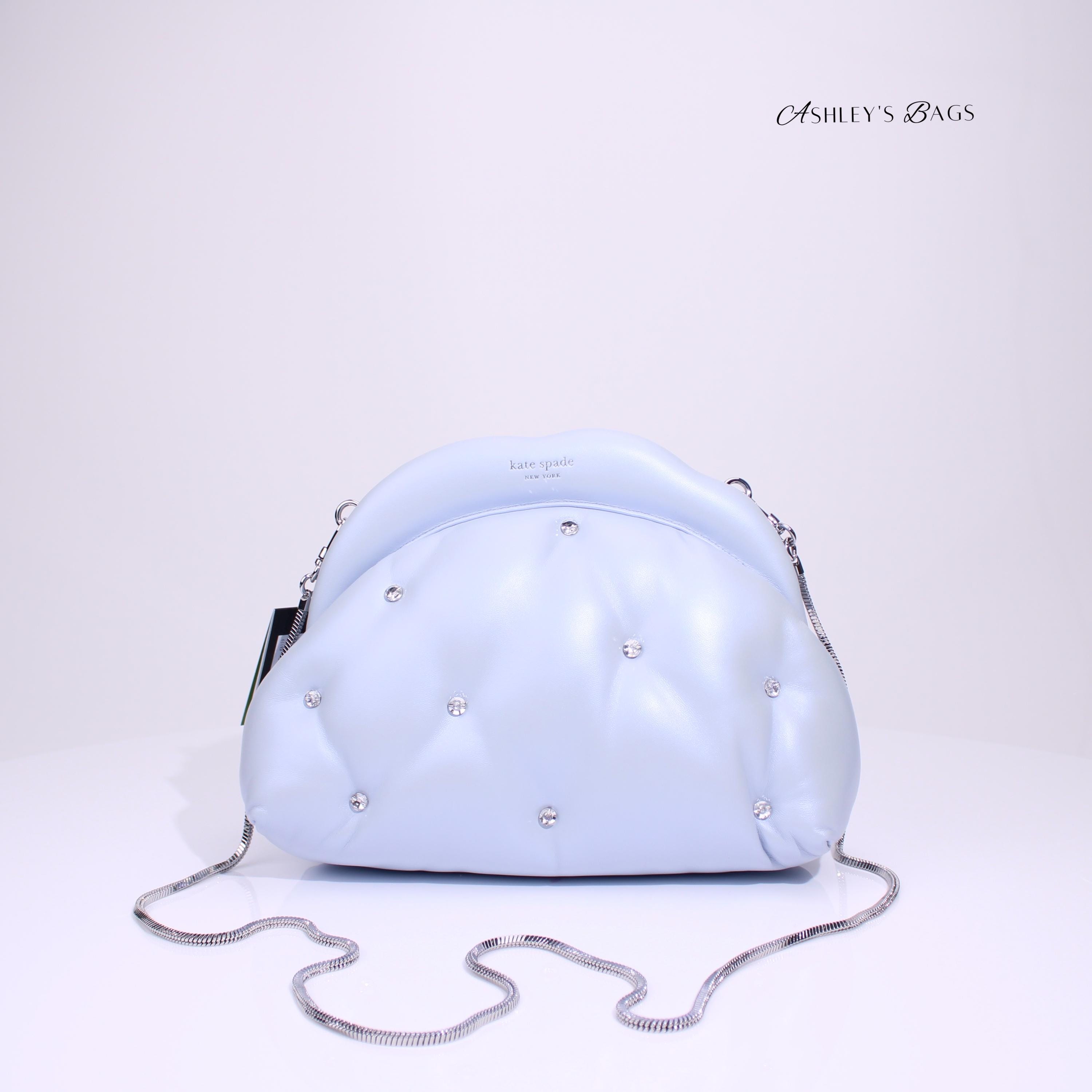 Kate Spade Shade Quilted Pearlized 3D Cloud Clutch Crossbody Kate Spade Shade Quilted Pearlized 3D Cloud Clutch Crossbody
