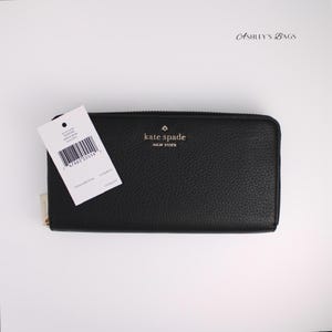 Kate Spade Leila Große Continental Geldbörse in Schwarz