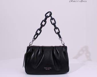 トリーバーチ エマーソン サフィアーノ レザー ショルダーバッグ