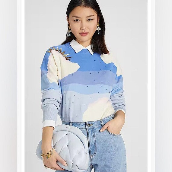 Kate Spade Shade Quilted Pearlized 3D Cloud Clutch Crossbody - Etsy