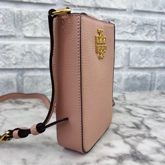 Tory Burch Britten Phone Crossbody in Light Meadowsweet Pink
