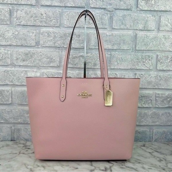 Coach Town Tote Shoulder Bag In Blossom Pink