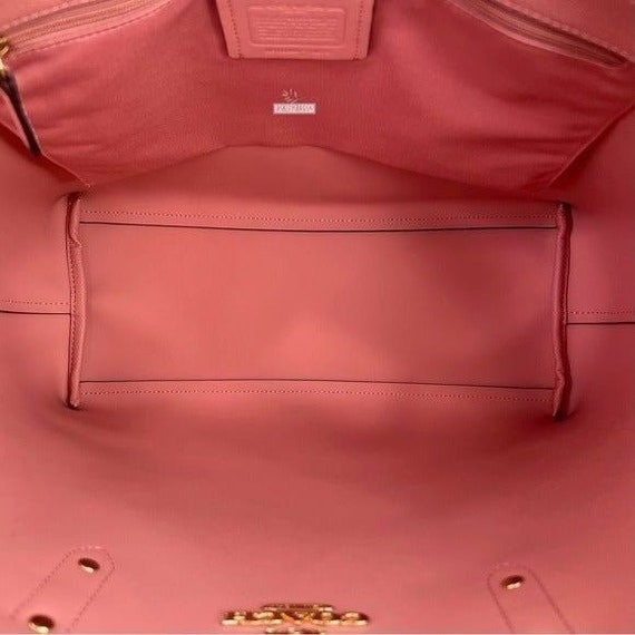 Coach Town Tote Shoulder Bag In Blossom Pink - image 8