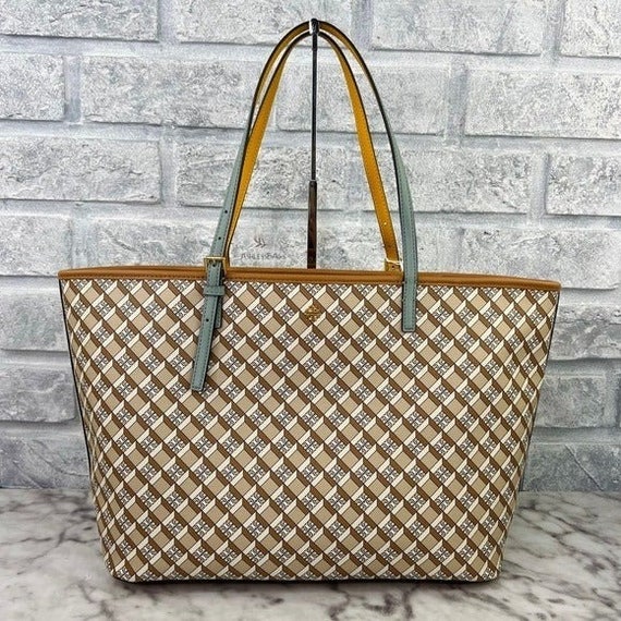 TORY BURCH Geo Logo Zip Tote