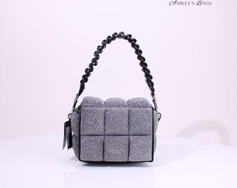 Kate Spade Boxxy Metallic Crossbody In Silver
