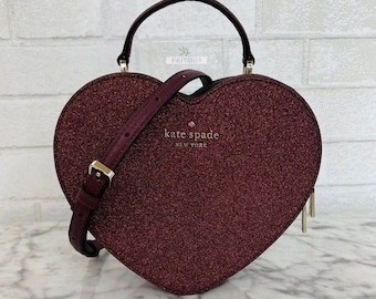 Kate Spade New York Love Shack Mini Heart Crossbody Bag Chain Purse
