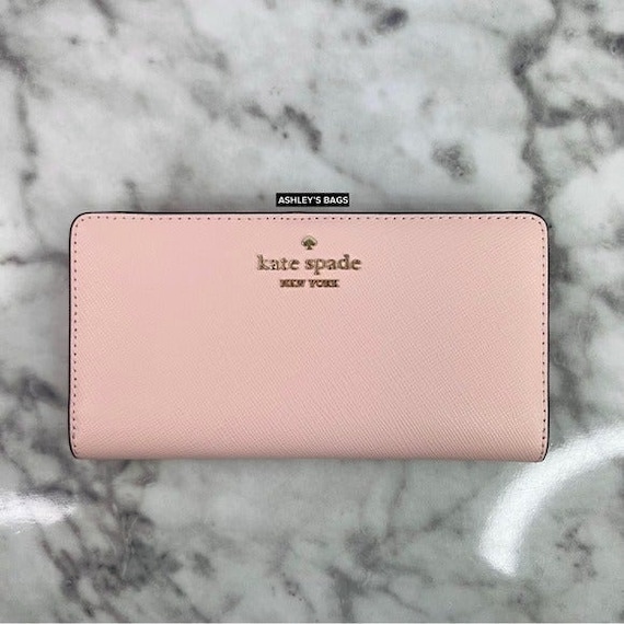 Kate spade pink bifold wallet hot sale