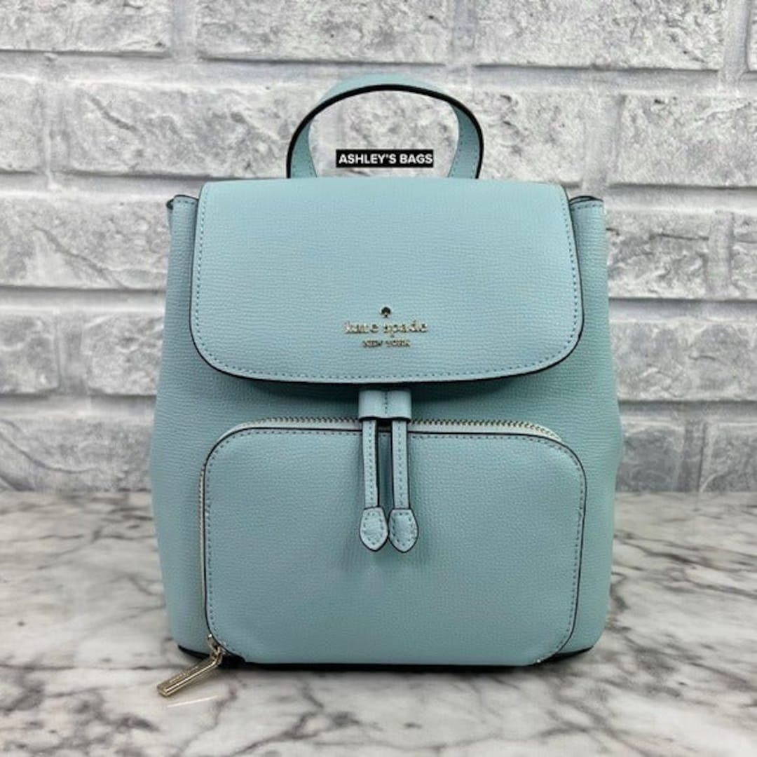 Kate Spade Kristi Flap Backpack in Dewy Blue Etsy