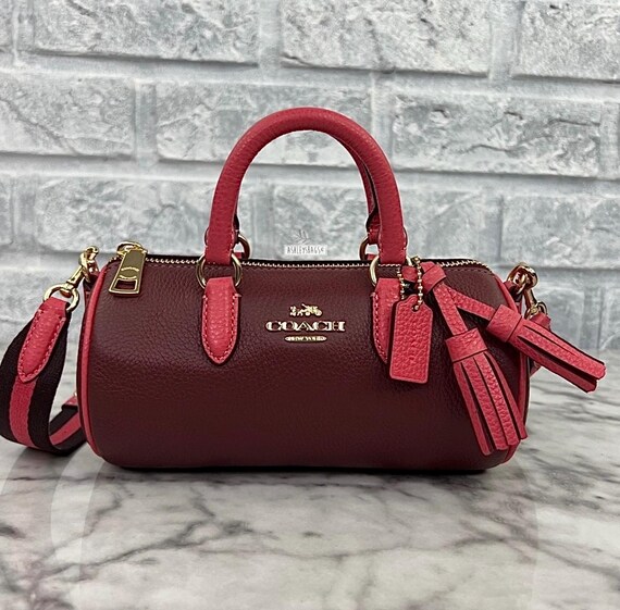 Coach Lacey Crossbody in Gold Wine Multi Etsy