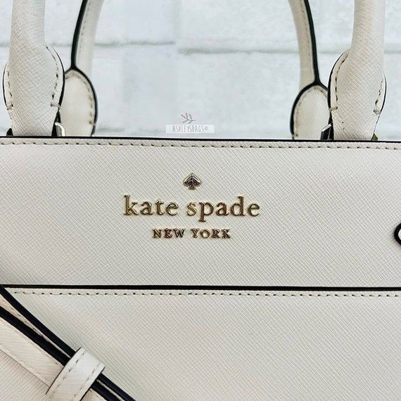 Kate Spade WKRU6951 staci medium satchel in parchment
