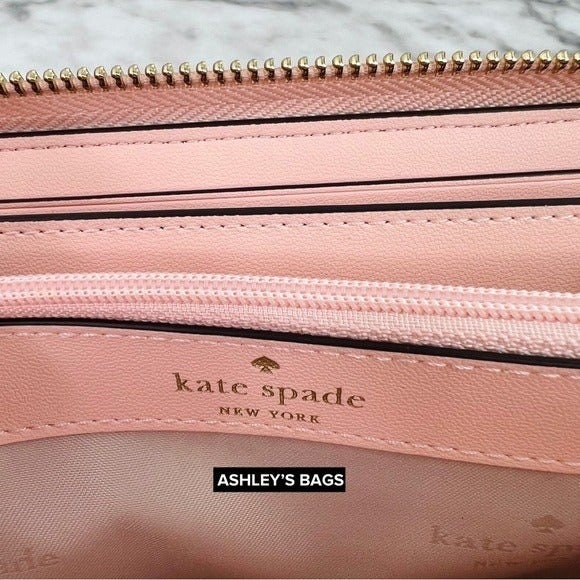 Kate Spade Madison Large Continental Wallet in Conch Pink - Etsy