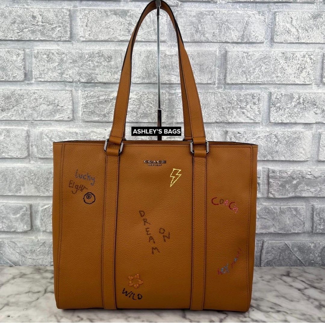 Coach Hudson Double Handle Tote With Diary Embroidery Etsy Ireland