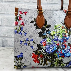 Louis Vuitton Limited Edition Garden Capsule Silver Floral Monogram OnTheGo MM image 4