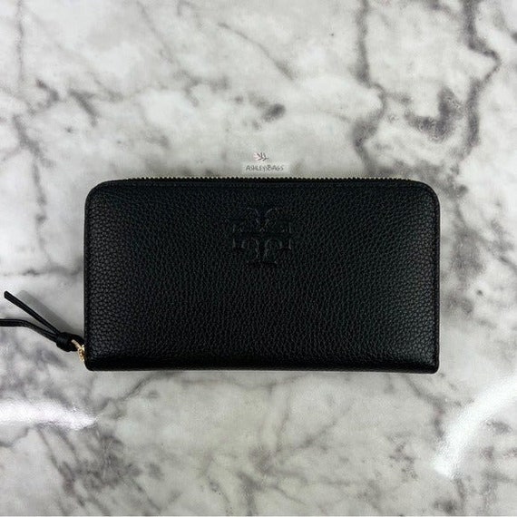 Tory Burch GroBe Thea Zip Continental Geldborse Ausweishalter Hulle in Schwarz Etsy