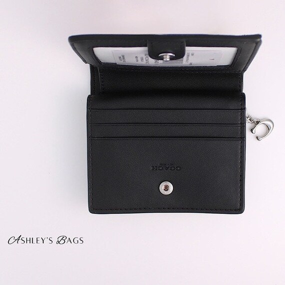 Coach Snap Wallet In Signature Canvas With Rose P… - image 4