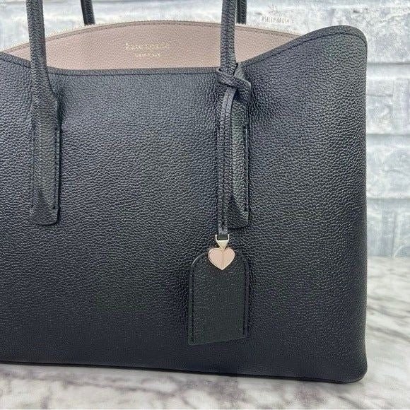 Kate Spade Margaux GroBe Umhangetasche Umhangetasche In Schwarz Warm Taupe Etsy
