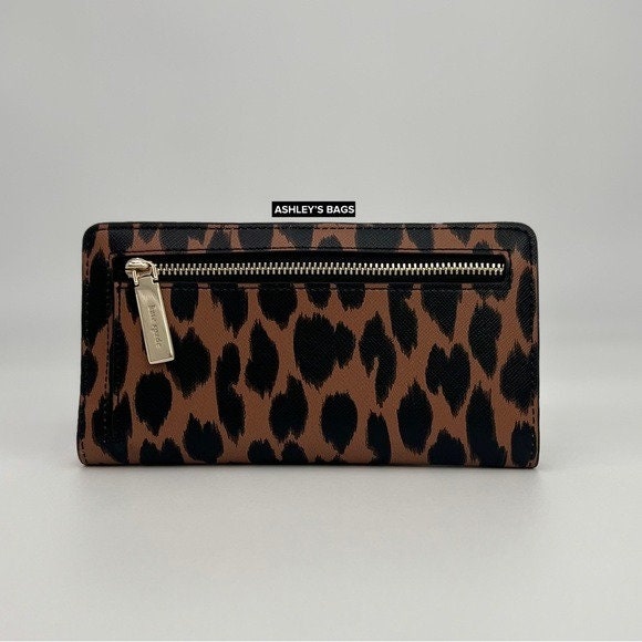 折りたたみ財布 Kate Spade Madison Spotted Leopard Small L-Zip Wallet KH782 Madison Spotted Leopard Small L Zip Wallet | Kate Spade Outlet