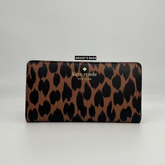 Kate Spade Spotted Animal Leopard Print Large Sli… - image 1