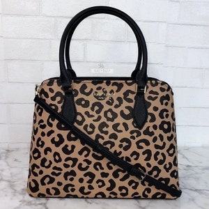 Kate Spade Darcy Leopard Cheetah - Bolso bandolera grande tipo cartera