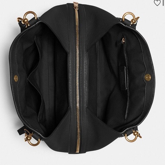 Coach Hallie Shoulder Bag In Black Gem