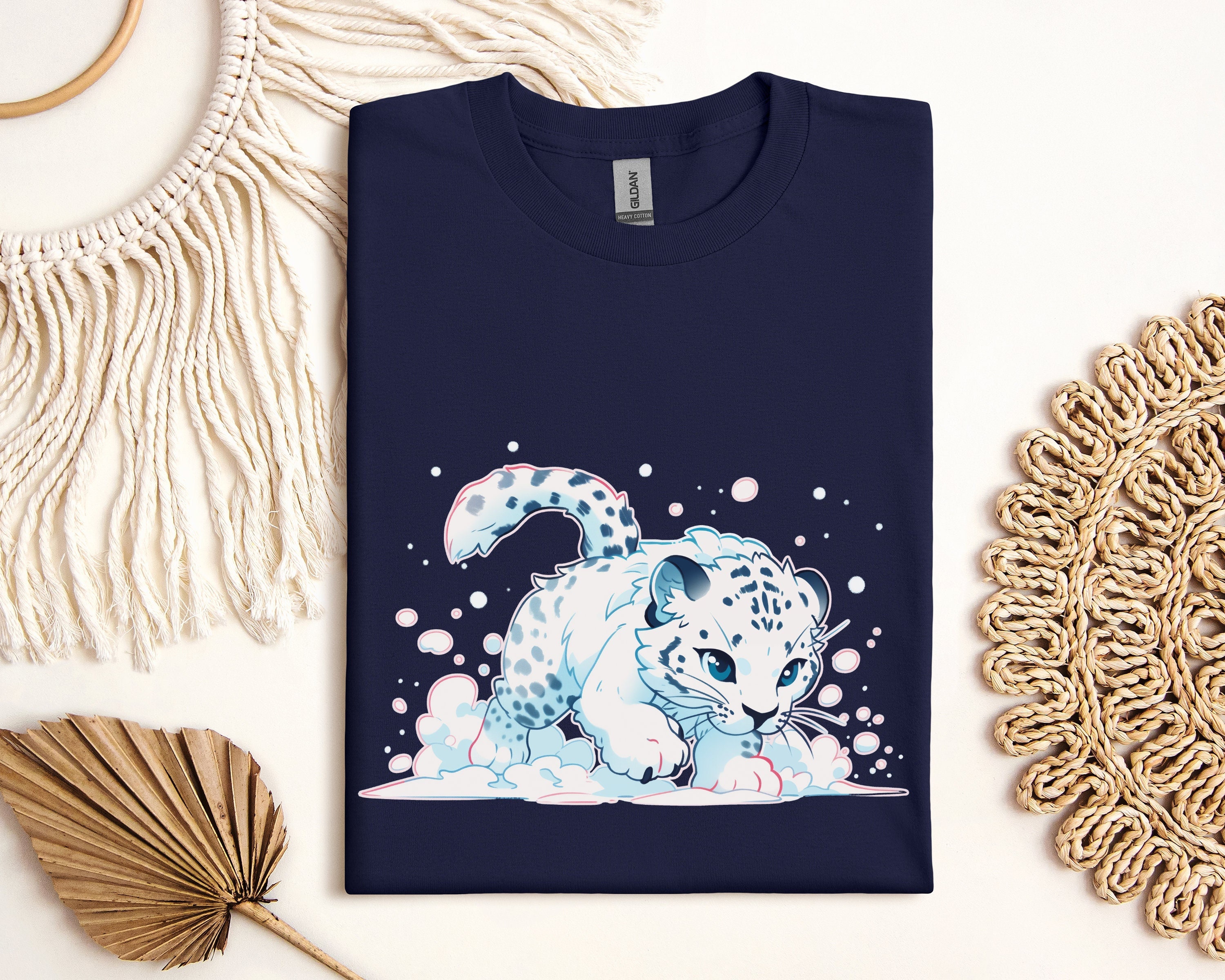 Snow Leopard Tee - Etsy Australia
