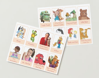 Toddler Screen Time Guide: Low-Stimulating Kids Shows Flashcards (Digital Download)