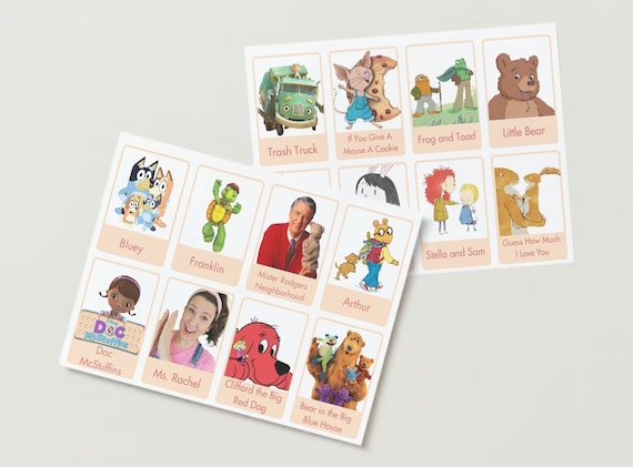 Toddler Screen Time Guide: Low-Stimulating Kids Shows Flashcards (Digital Download)