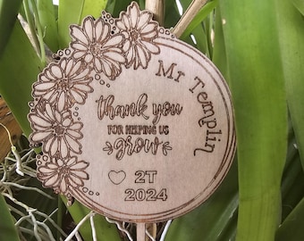 Plant Stake | Teacher Personalised Christmas gift| Teacher gift | Teacher | Class gift for teacher.