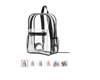 Zaino trasparente per la scuola