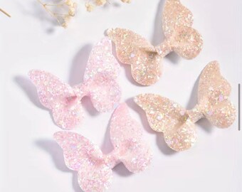 Glitter Sequins Butterfly Hairpin for Toddlers and Girls.